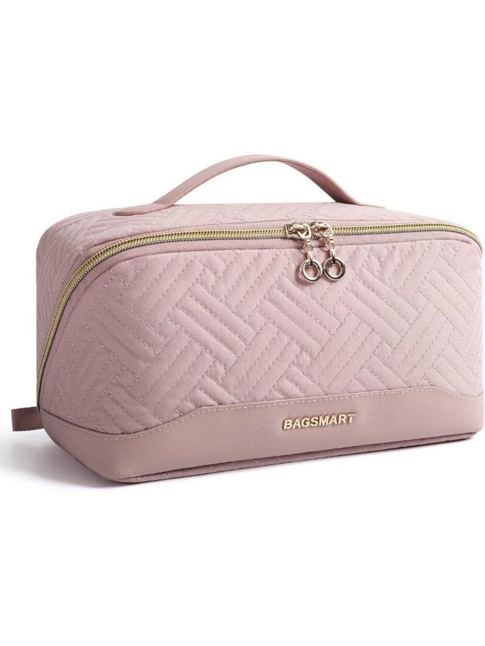 Travel Makeup Organizer Bag - Water-Resistant Cosmetic Pouch for Toiletries